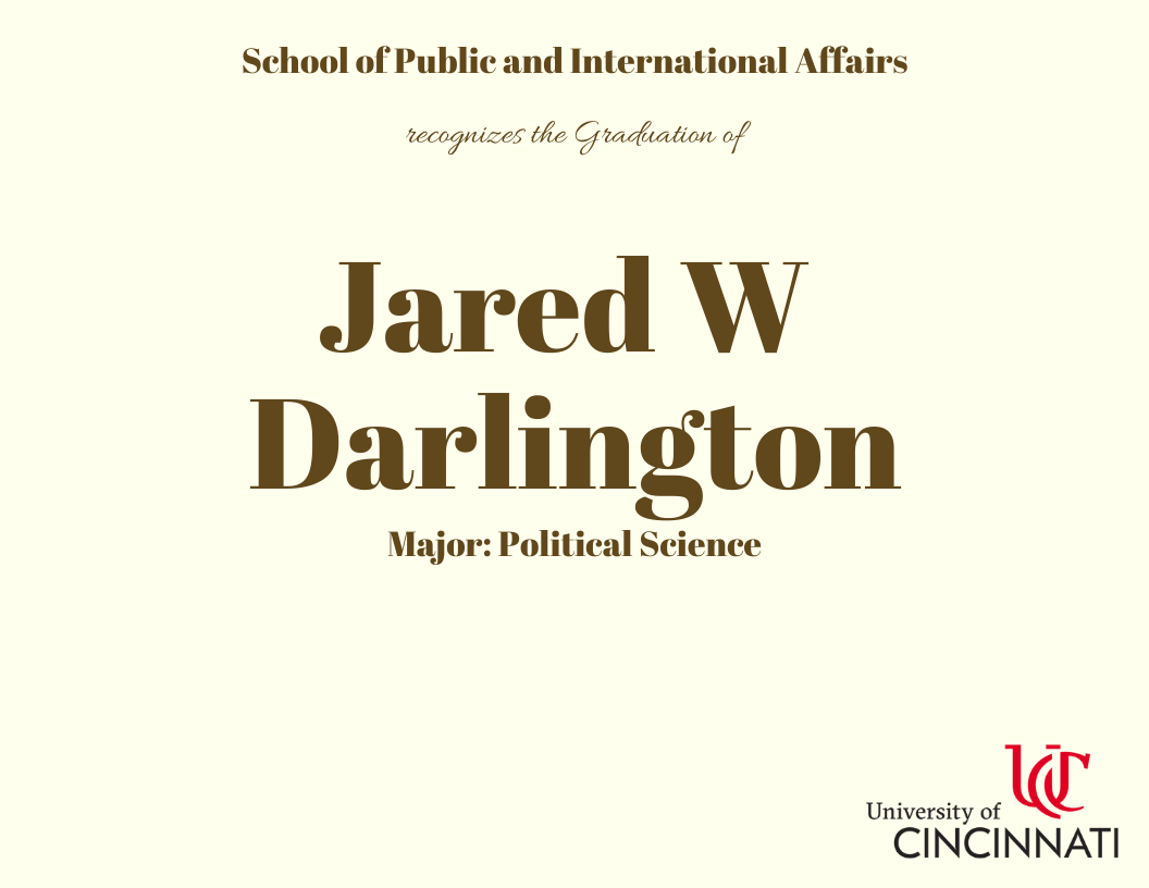 Jared W  Darlington